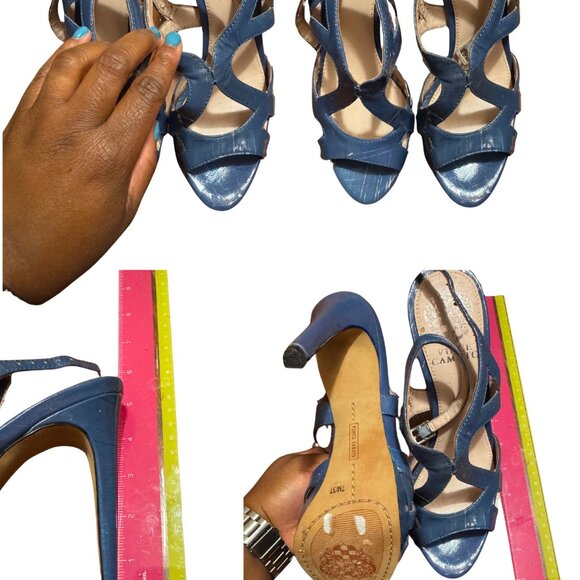 Vince Camuto Blue Heels - Picture 3 of 5